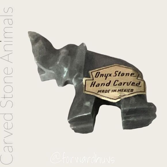 Hand Carved Stone Animal Figurines - Picture 3 of 11